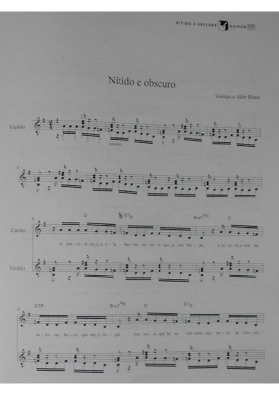 Partitura da música Nítido e Obscuro