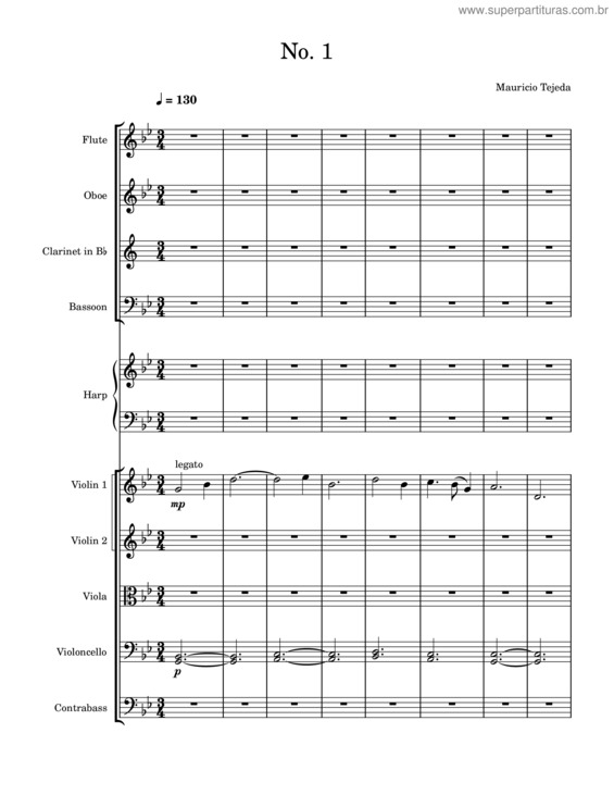 Partitura da música No. 1