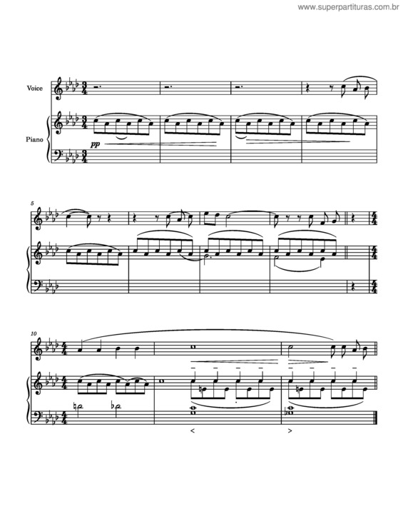 Partitura da música No Por Amor, No Por Tristeza – Antón García Abril