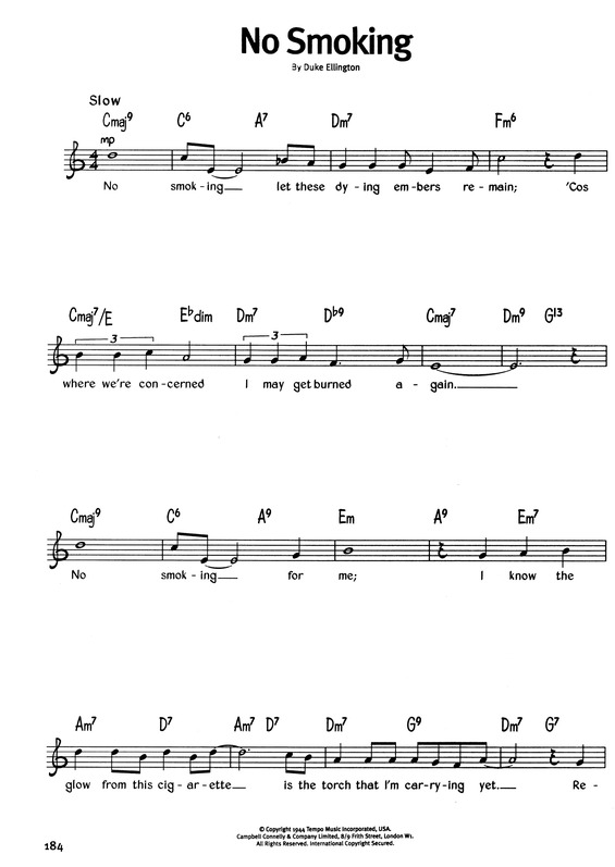 Partitura da música No Smoking v.2