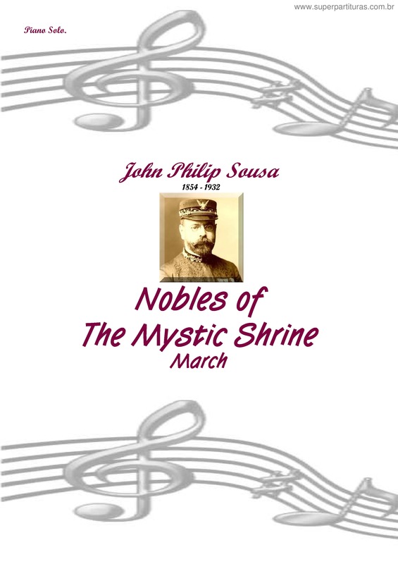 Partitura da música Nobles of the Mystic Shrine