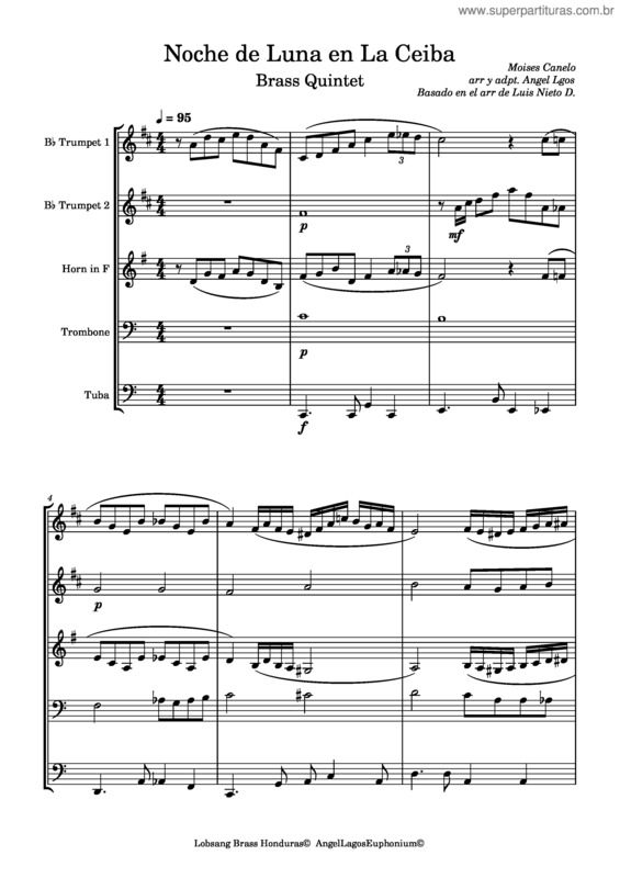 Partitura da música Noche De Luna En La Ceiba – Moisés Canelo