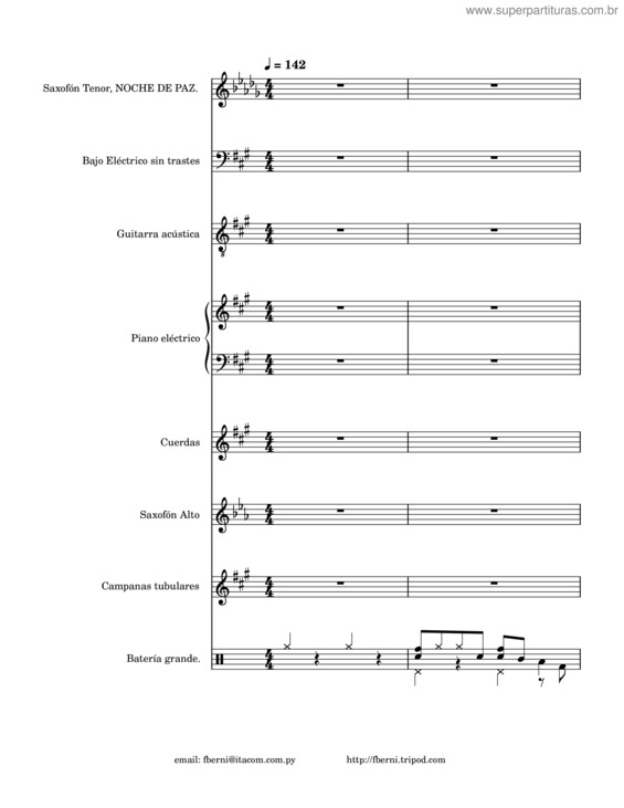 Partitura da música Noche De Paz  – Coro Inolvidable – Dariolumbi198