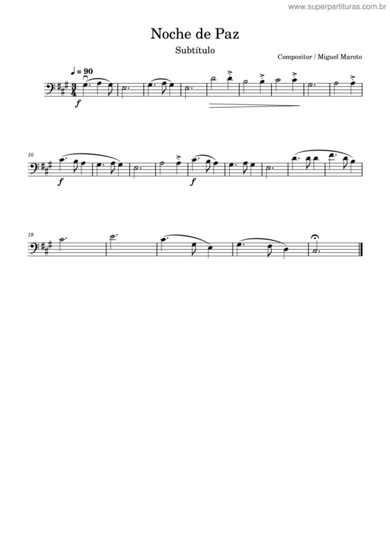 Partitura da música Noche De Paz – Marotogarcia1