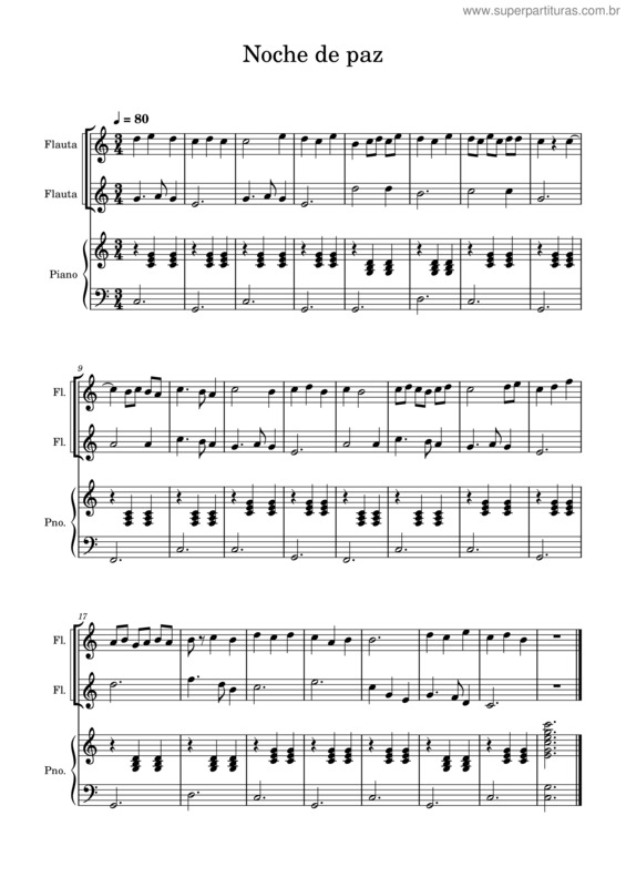 Partitura da música Noche De Paz – Villancicos Examen – Noche De Paz – Jesus Orando Padilla Vallejo