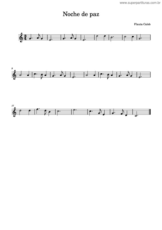 Partitura da música Noche De Paz – Villancicos Noche De Paz