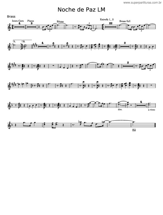 Partitura da música Noche De Paz Lm – Joseph Mohr