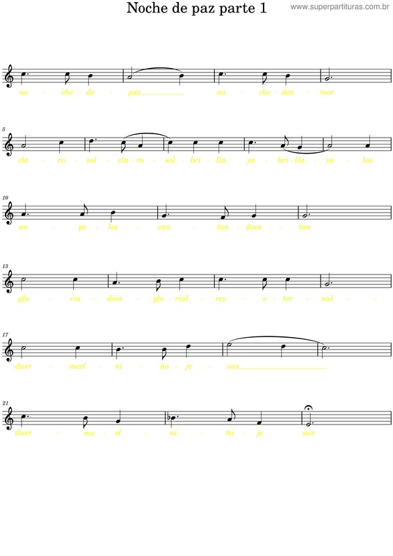 Partitura da música Noche De Paz Por Parte1 – Nelton