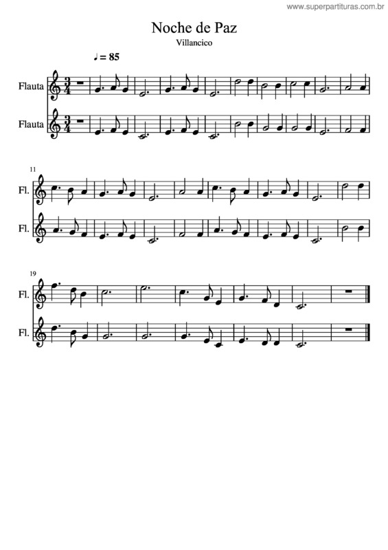 Partitura da música Noche De Paz v.11