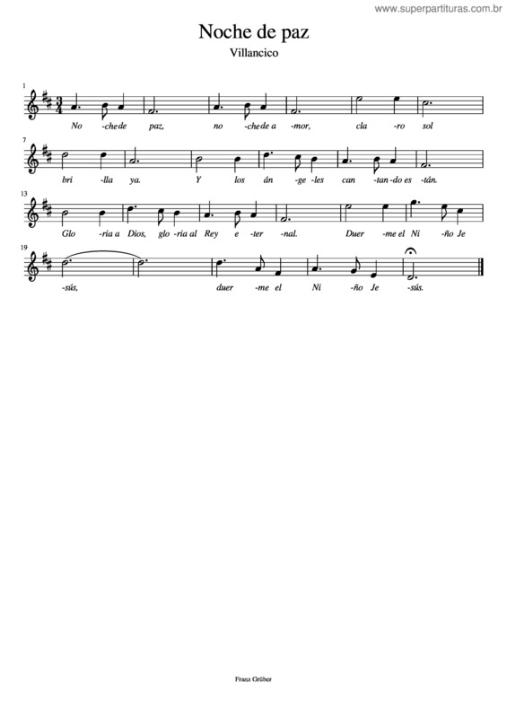 Partitura da música Noche De Paz v.16