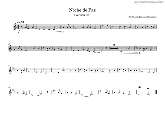 Partitura da música Noche De Paz v.30