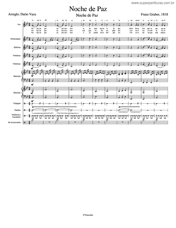 Partitura da música Noche De Paz v.31