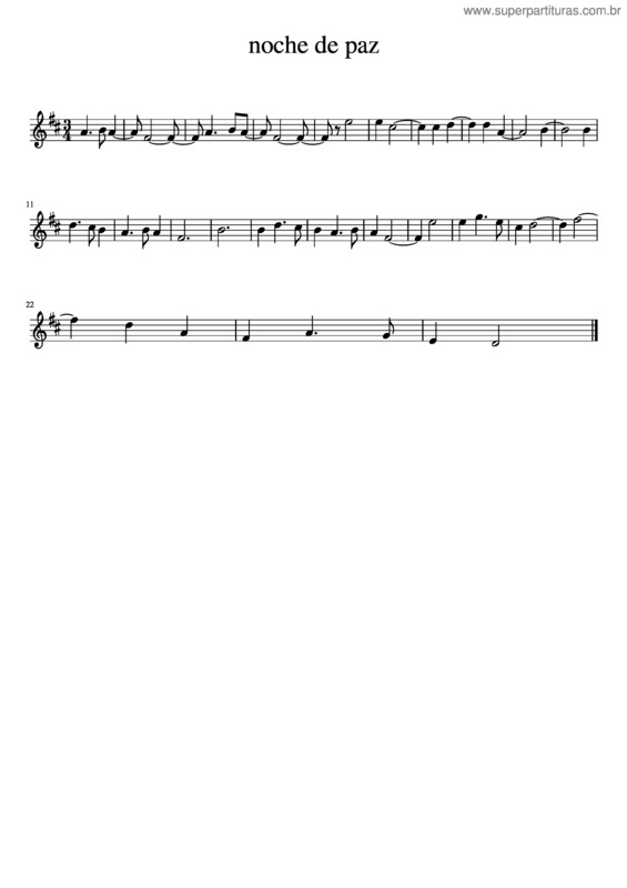Partitura da música Noche De Paz v.33