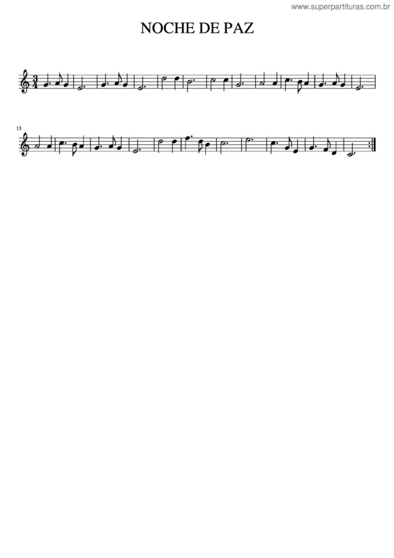 Partitura da música Noche De Paz v.35