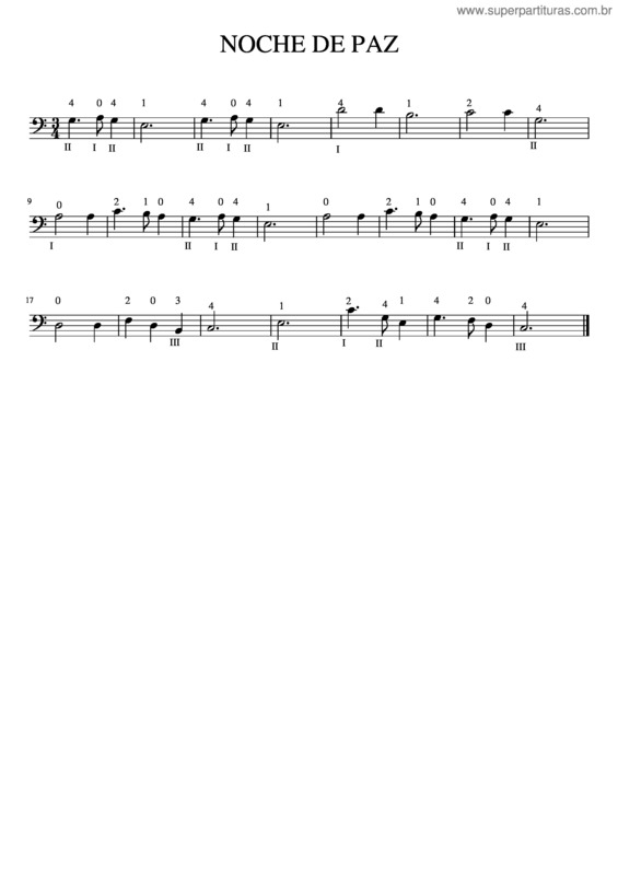 Partitura da música Noche De Paz v.38