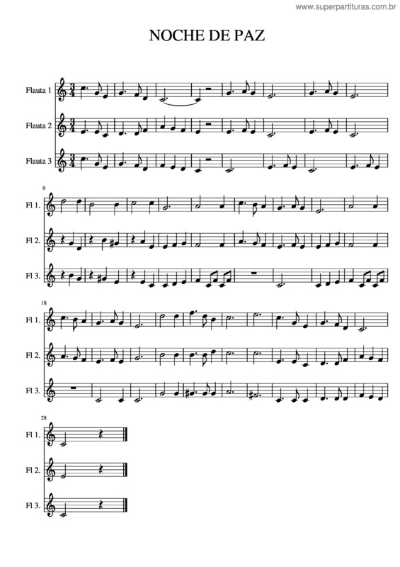 Partitura da música Noche De Paz v.39