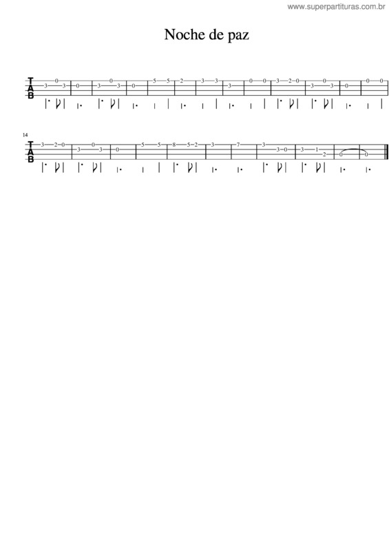 Partitura da música Noche De Paz v.51