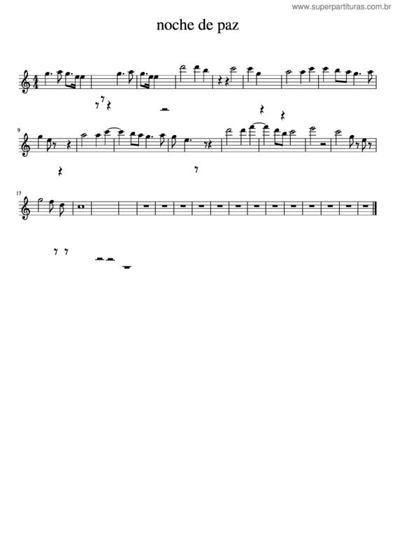 Partitura da música Noche De Paz v.52