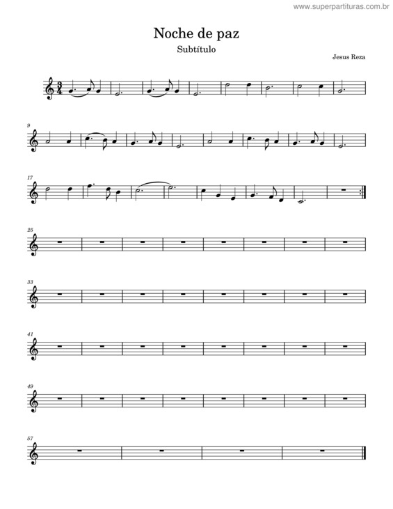 Partitura da música Noche De Paz v.54