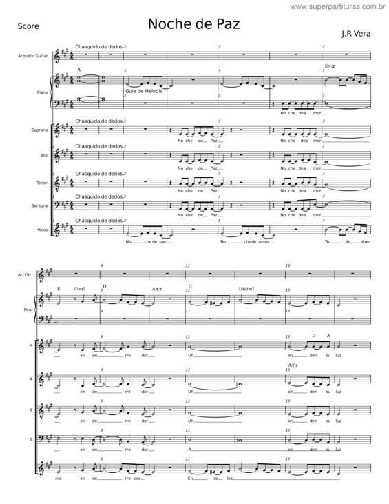 Partitura da música Noche De Paz v.59