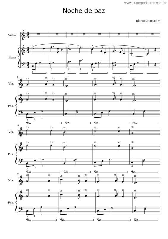 Partitura da música Noche De Paz v.63