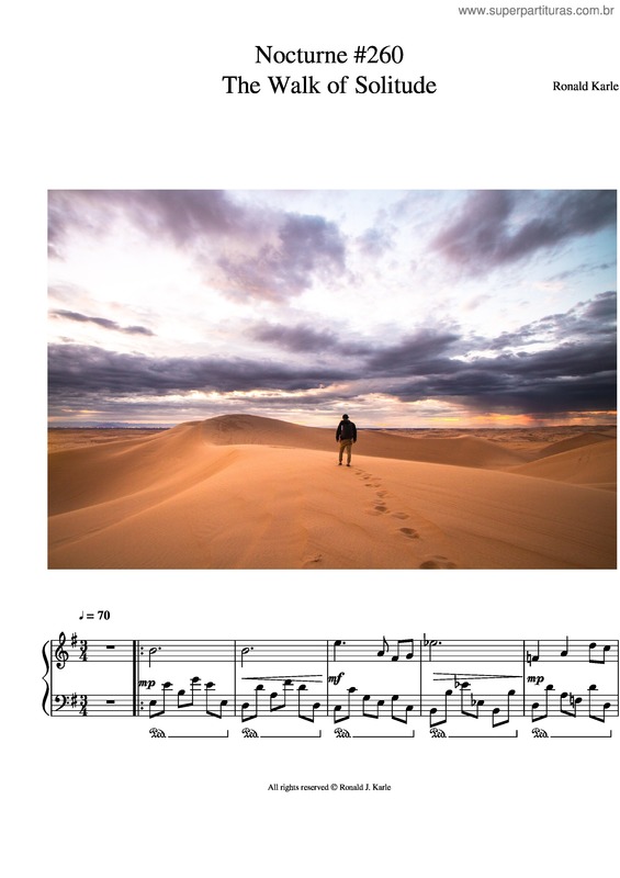 Partitura da música Nocturne #260 The Walk Of Solitude