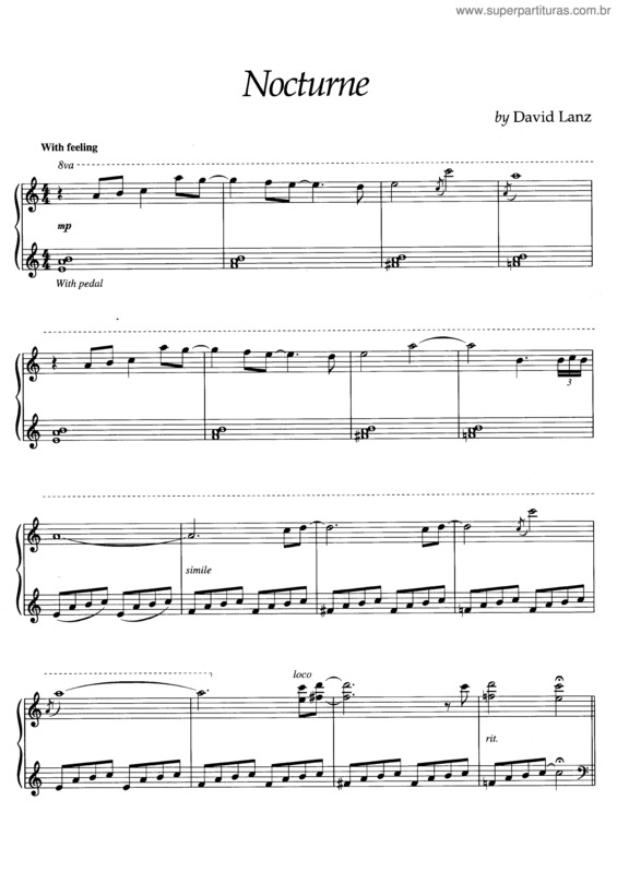 Partitura da música Nocturne v.2