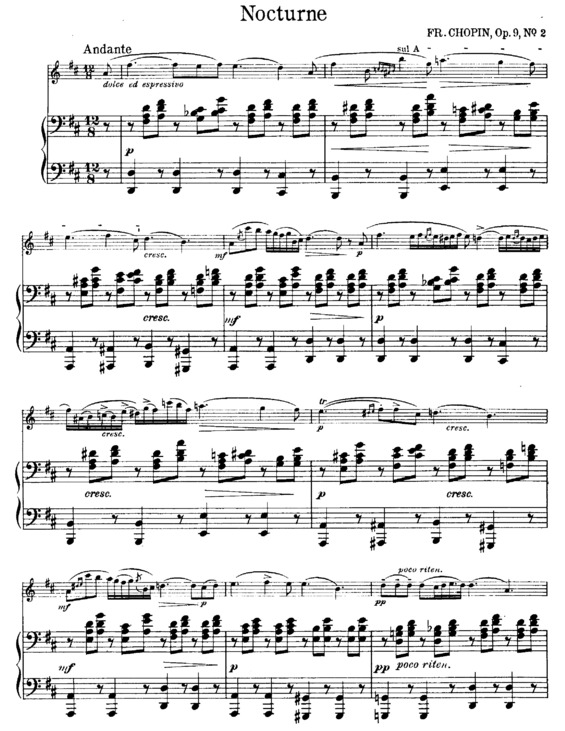 Partitura da música Nocturne v.6