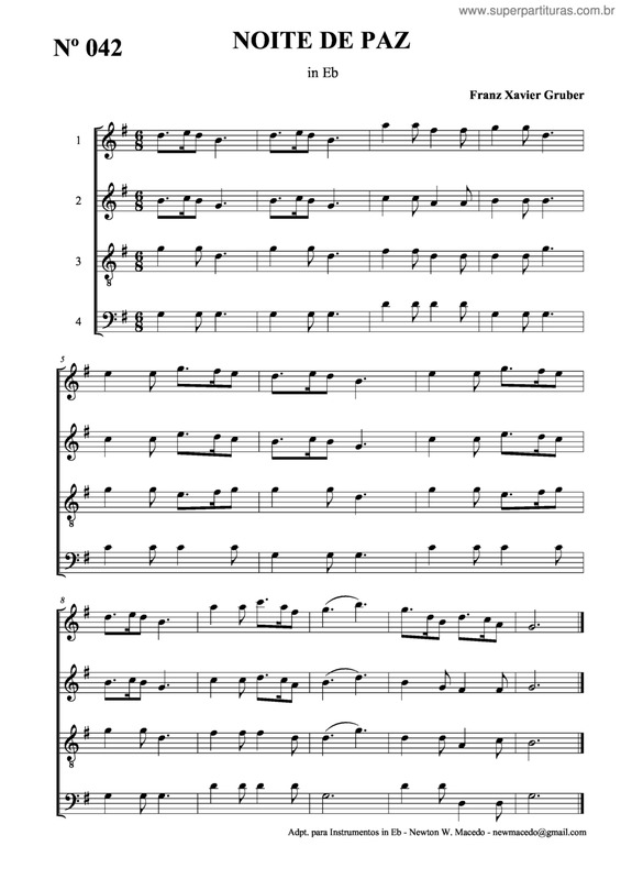 Partitura da música Noite De Paz v.10