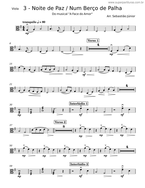 Partitura da música Noite De Paz v.13