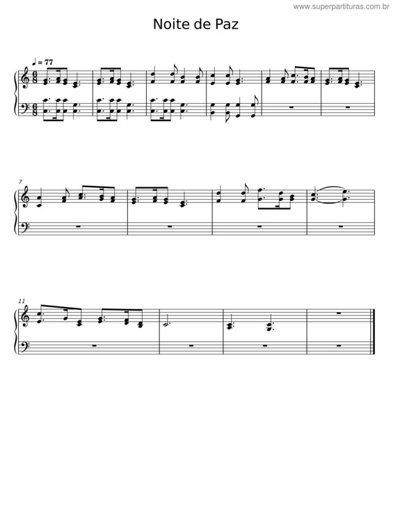 Partitura da música Noite De Paz v.14