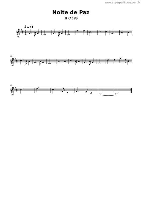Partitura da música Noite De Paz v.15