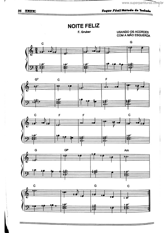 Partitura da música Noite Feliz v.26