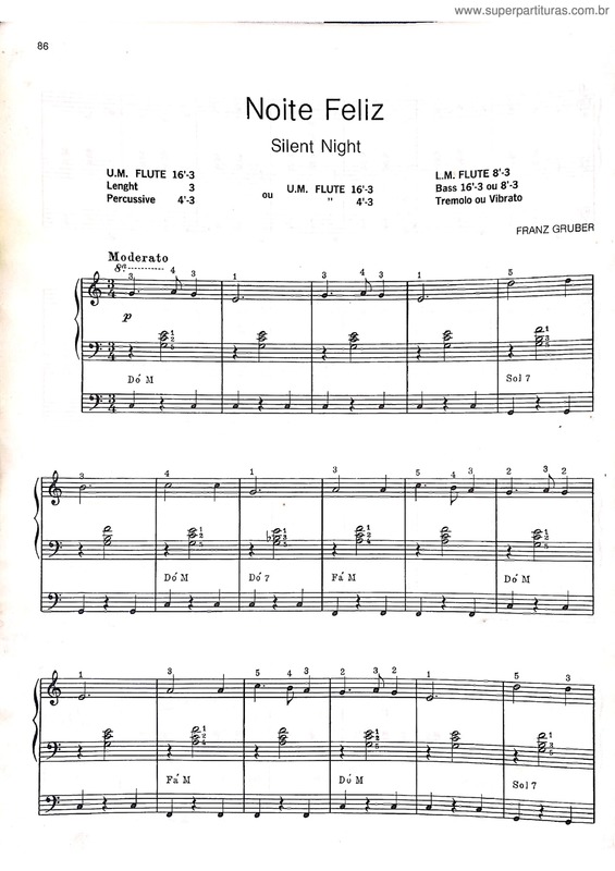 Partitura da música Noite Feliz v.31