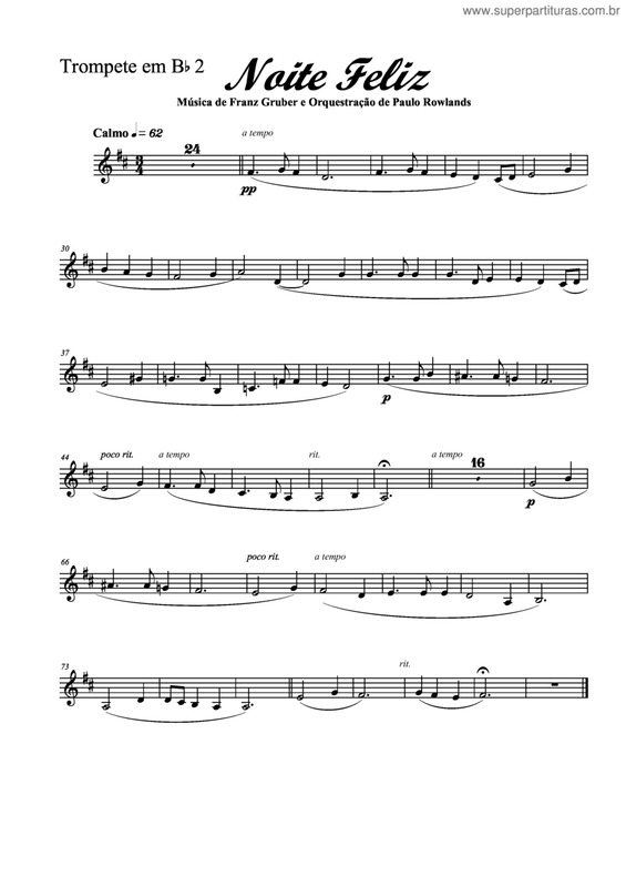 Partitura da música Noite Feliz v.32