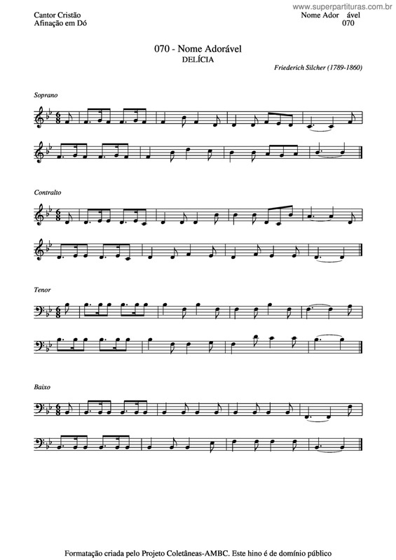 Partitura da música Nome Adorável v.2