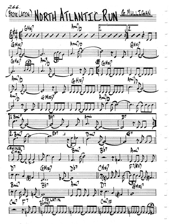 Partitura da música North Atlantic Run v.5