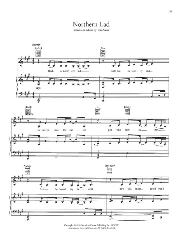 Partitura da música Northern Lad