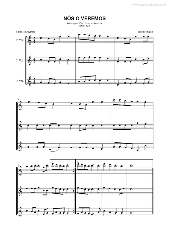 Partitura da música Nós o Veremos