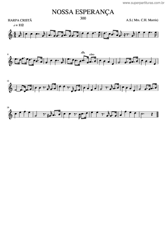 Partitura da música Nossa Esperança v.4