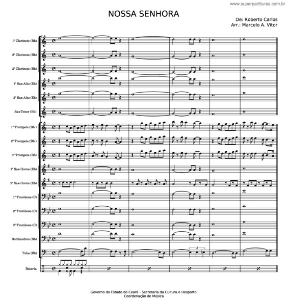 Partitura da música Nossa Senhora v.11