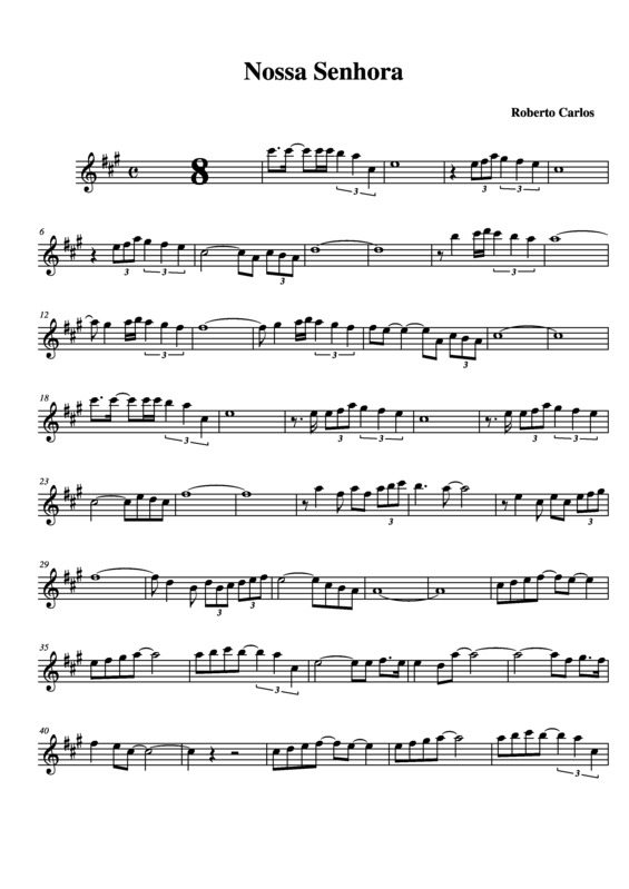 Partitura da música Nossa Senhora v.4