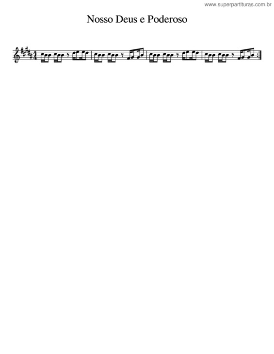 Partitura da música Nosso Deus E Poderoso