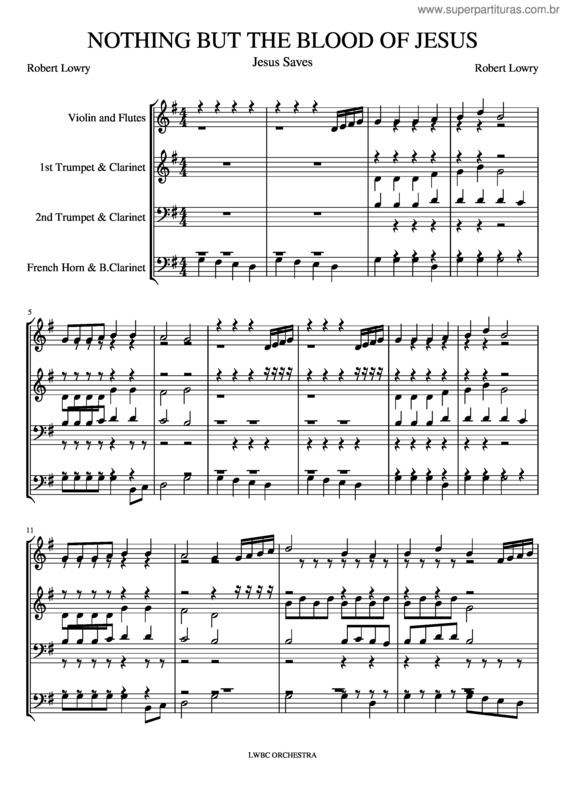 Partitura da música Nothing But The Blood Of Jesus–Atb Rearranged