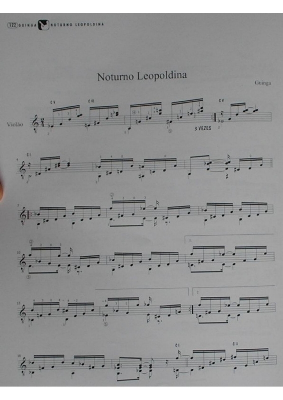 Partitura da música Noturno Leopoldina
