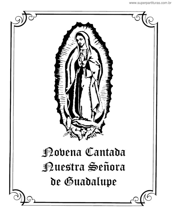Partitura da música Novena Cantada Nuestra Señora De Guadalupe