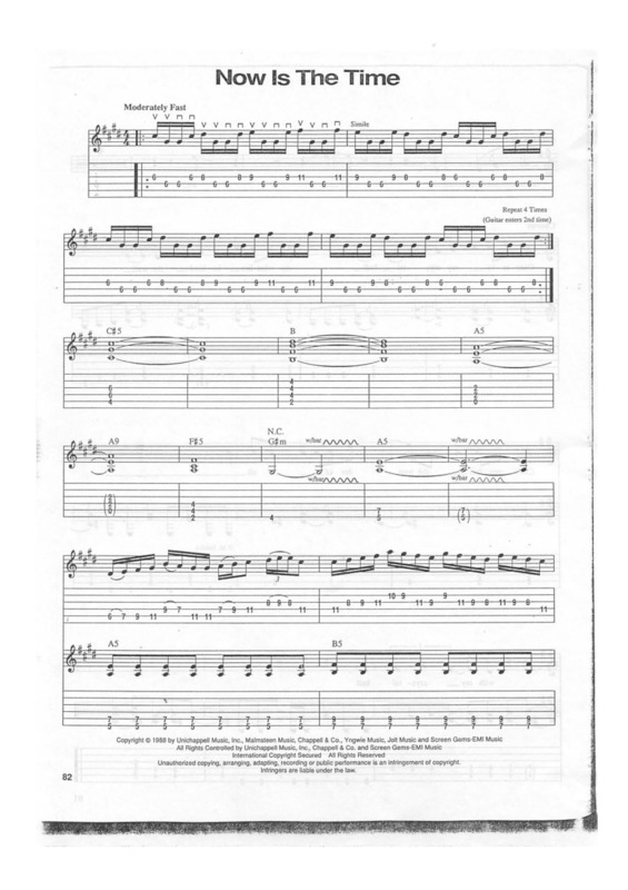 Partitura da música Now Is The Time v.3