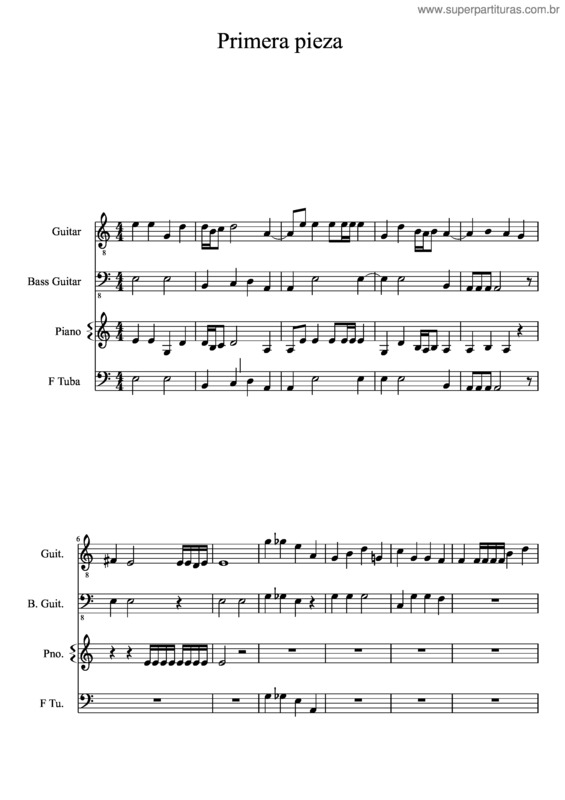 Partitura da música Nueva Luz Intro