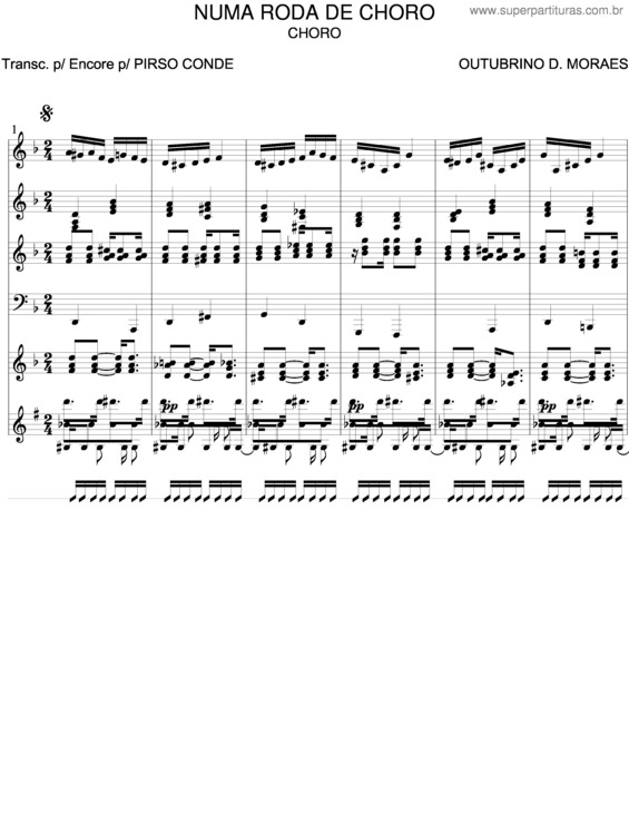 Partitura da música Numa Roda De Choro v.2