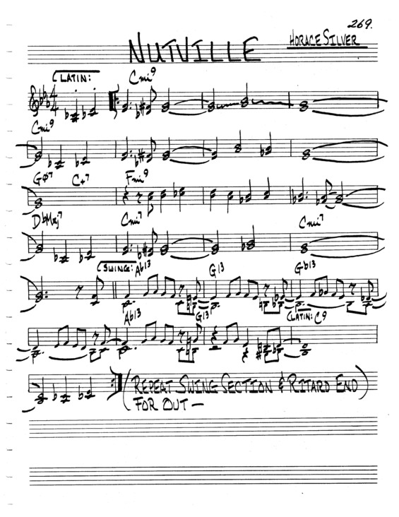 Partitura da música Nutville v.6